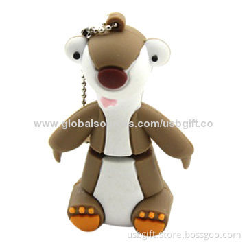USB flash memory, cute custom mouse, 2GB capacity, OEM orders are welcome